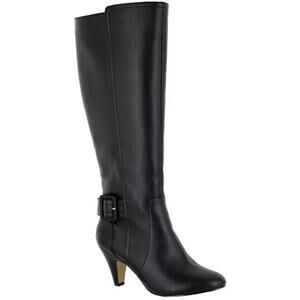 Bella Vita Women's Troy II Tall Dress Boots Black Leather Size 8